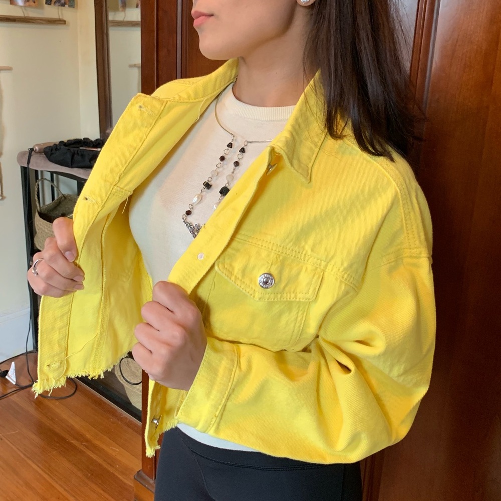 Show Your Feathers - Peacock Denim Jacket
